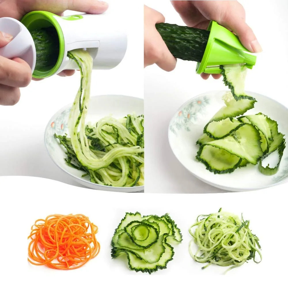 Vegetable Spiralizer Slicer Twister Cucumber Grater Spiral Blade Cutter Fruit Grater Cooking Tool Spaghetti Pasta Kitchen Gadget