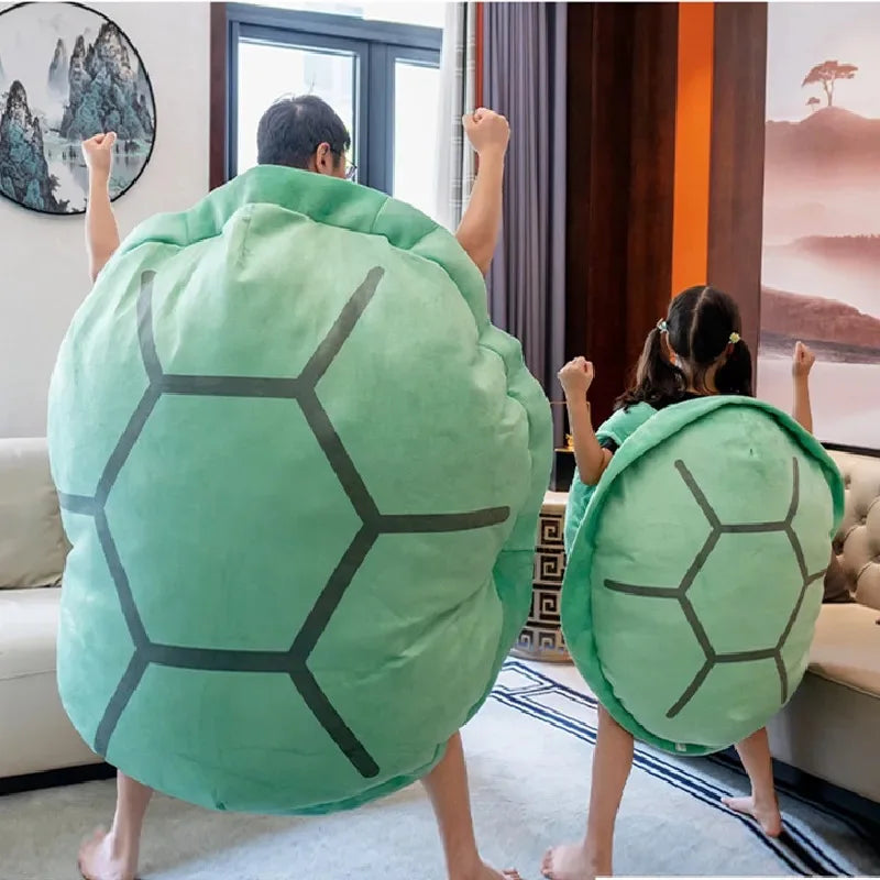 120/150cm Giant Wearable Turtle Shell Plush Toy Kids  Sleeping Bag Stuffed Soft Sea Tortoise Pillow Cushion Creative Floor Mat