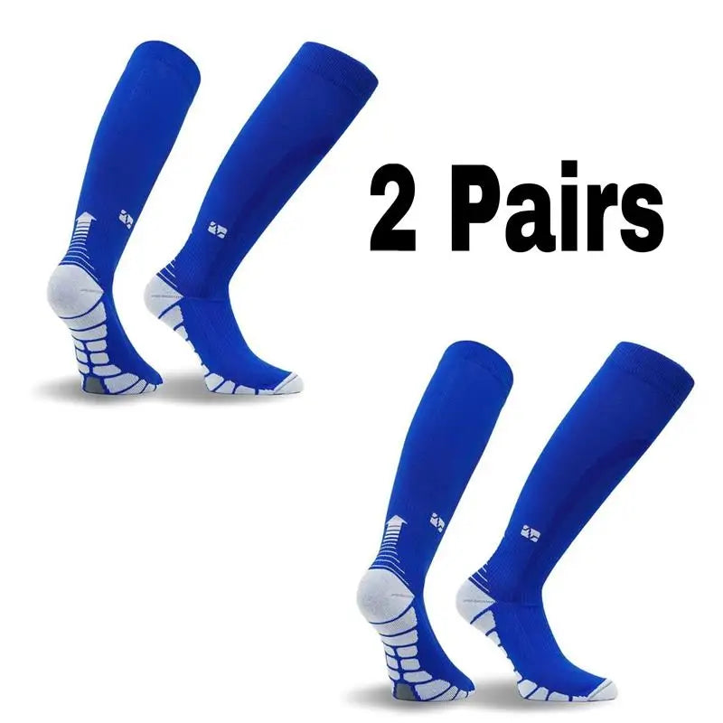 2 Pairs Running Men Compression Socks Fit Varicose Veins Football Soccer Stockings 30 Mmhg Atheletic Men Women Sports Socks