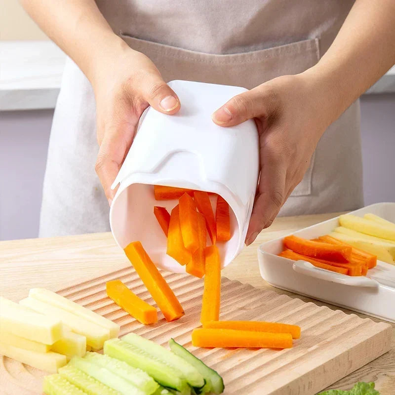 Potato Chippers French Fries Chip Potato Cutter Vegetable Chopper Slice Kitchen Tool Thin Home Vegetable Fruit Slicer Choppers