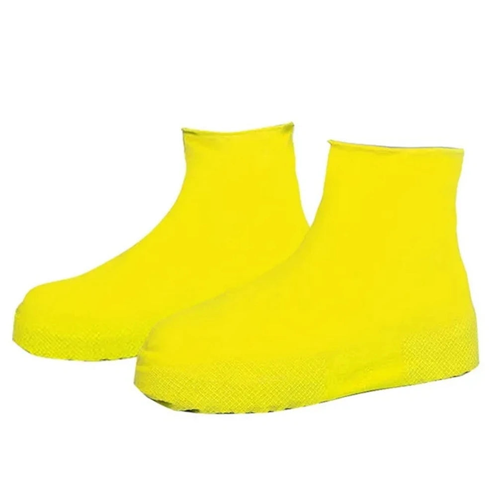 1 Pair Rubber Rain Boot Overshoes For Outdoor Use, Silicone Waterproof Shoe Covers, Rainy Day Shoe Cover, Reusable Non-Slip Rain