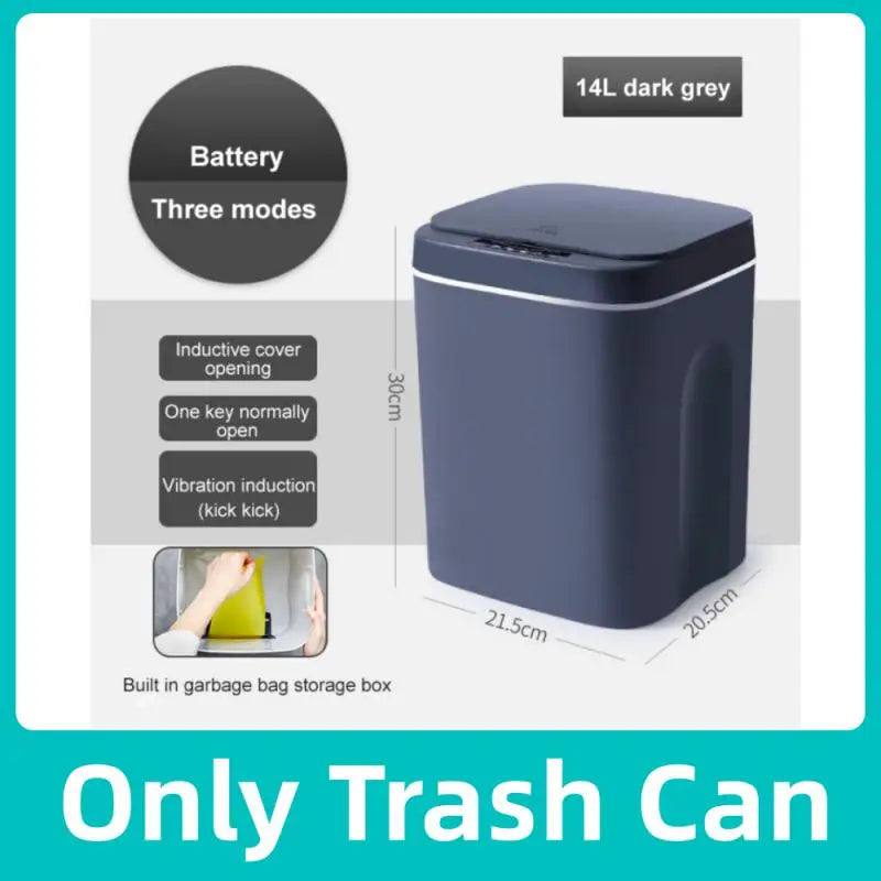 12-16L Smart Trash Can Automatic Sensor Dustbin Electric Waste Bin Waterproof Wastebasket For Kitchen Bathroom Recycling Trash