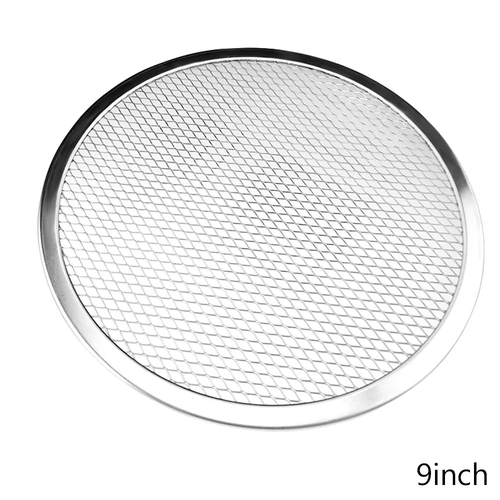 Non Stick Pizza Screen Pan Baking Tray Aluminium Pizza Metal Net Bakeware Pofessional Pizza Grill Net Kitchen Tool 6-14inch