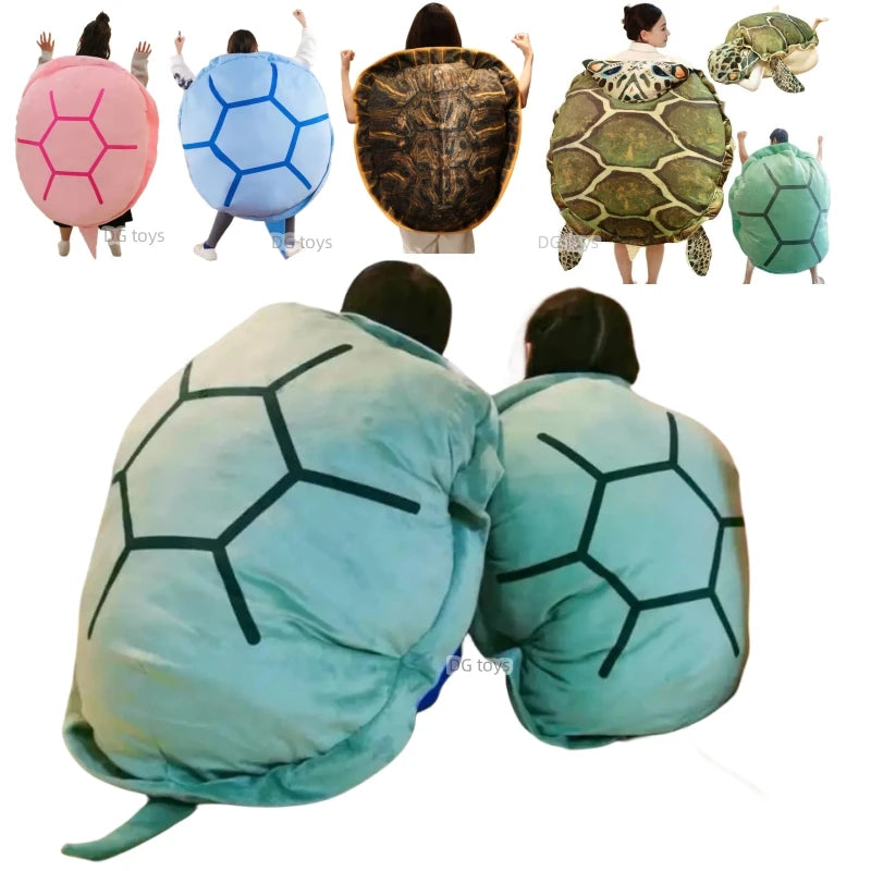 120/150cm Giant Wearable Turtle Shell Plush Toy Kids  Sleeping Bag Stuffed Soft Sea Tortoise Pillow Cushion Creative Floor Mat