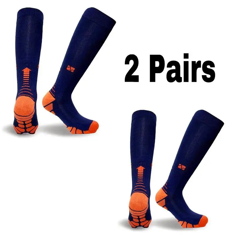 2 Pairs Running Men Compression Socks Fit Varicose Veins Football Soccer Stockings 30 Mmhg Atheletic Men Women Sports Socks