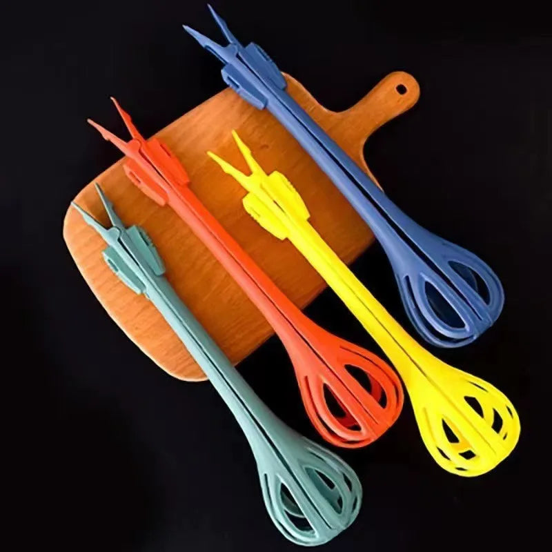 Multifunctional Egg Beater Egg Milk Whisk Pasta Tongs Food Clips Mixer Manual Stirrer Kitchen Cream Bake Tool Kitchen Accessory