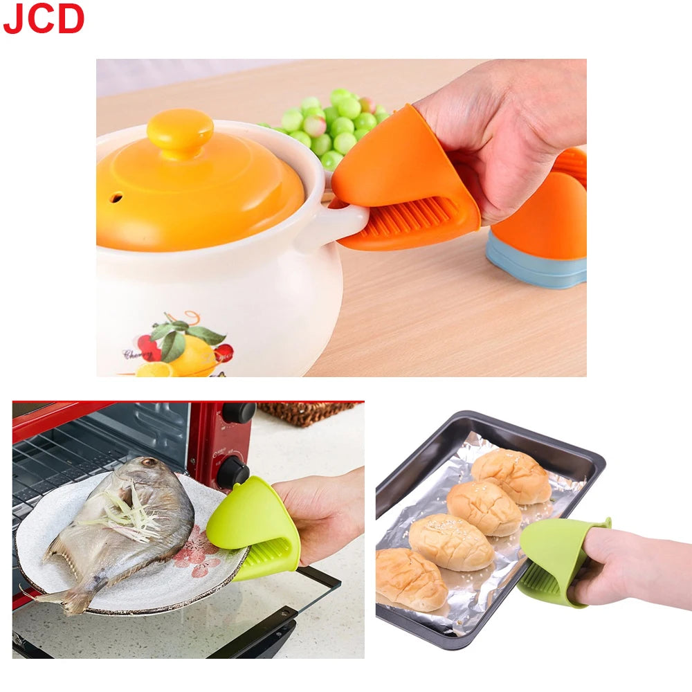 1pcs Silicone Cooking Pinch Grips Oven Mitts Potholder Mini Oven Gloves for Kitchen Cooking Baking Air Fryers Microwaves BBQs ﻿