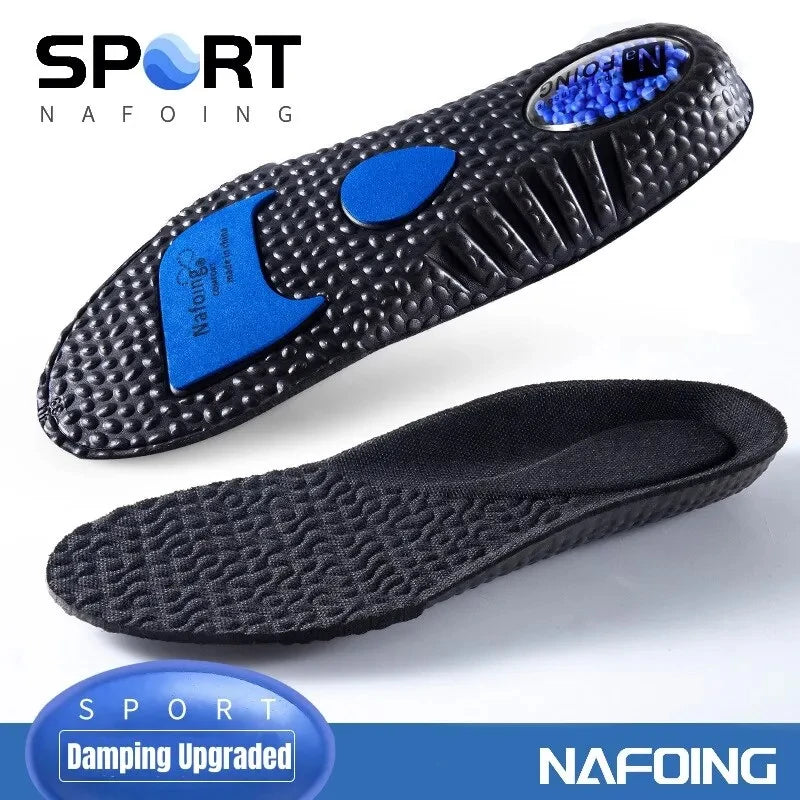 1Pair NAFOING Boost Sport Insoles Men's Women's Sneaker Insoles Super Soft Bottoms Air Cushioning For Shock Absorption Comfort