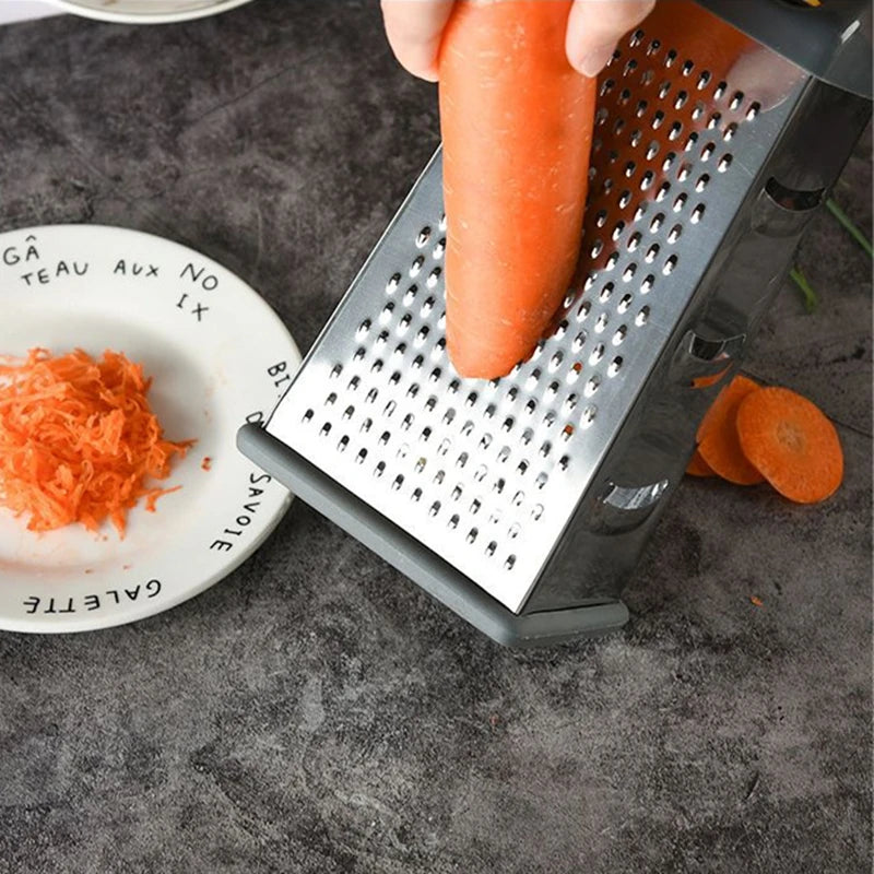 Multifunctional Vegetable Grater Chopper 4 Side Manual Stainless Steel Cheese Garlic Ginger Fruit Cutter Slicer Kitchen Gadgets