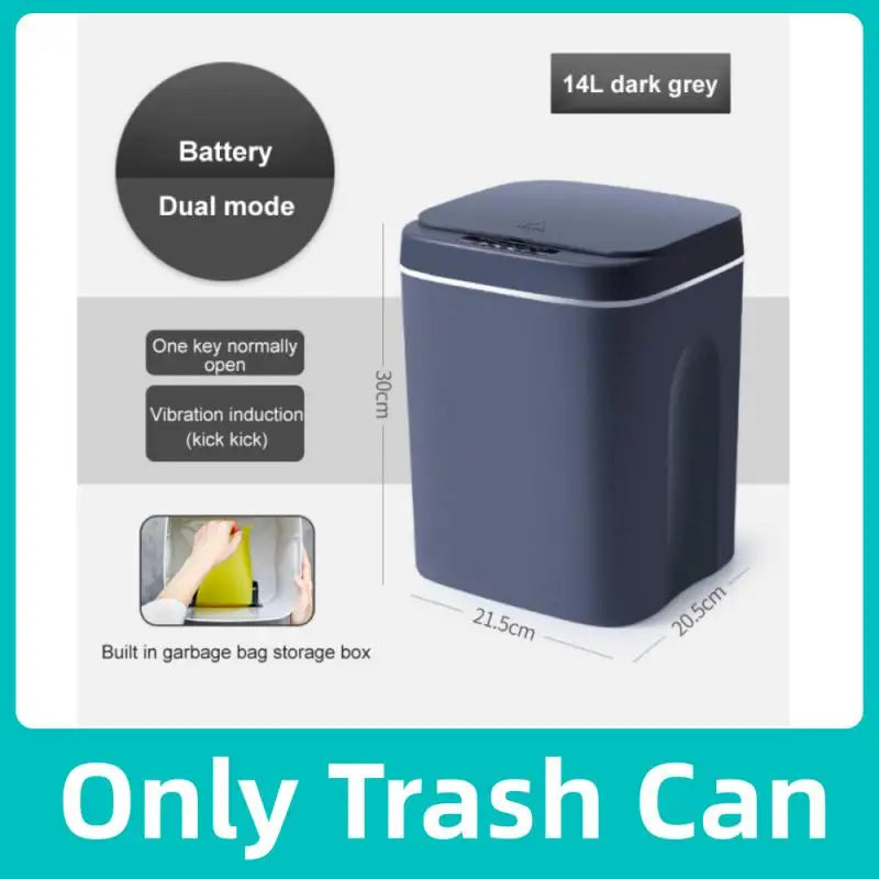 12-16L Smart Trash Can Automatic Sensor Dustbin Electric Waste Bin Waterproof Wastebasket For Kitchen Bathroom Recycling Trash