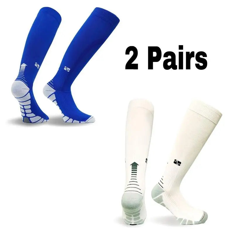 2 Pairs Running Men Compression Socks Fit Varicose Veins Football Soccer Stockings 30 Mmhg Atheletic Men Women Sports Socks