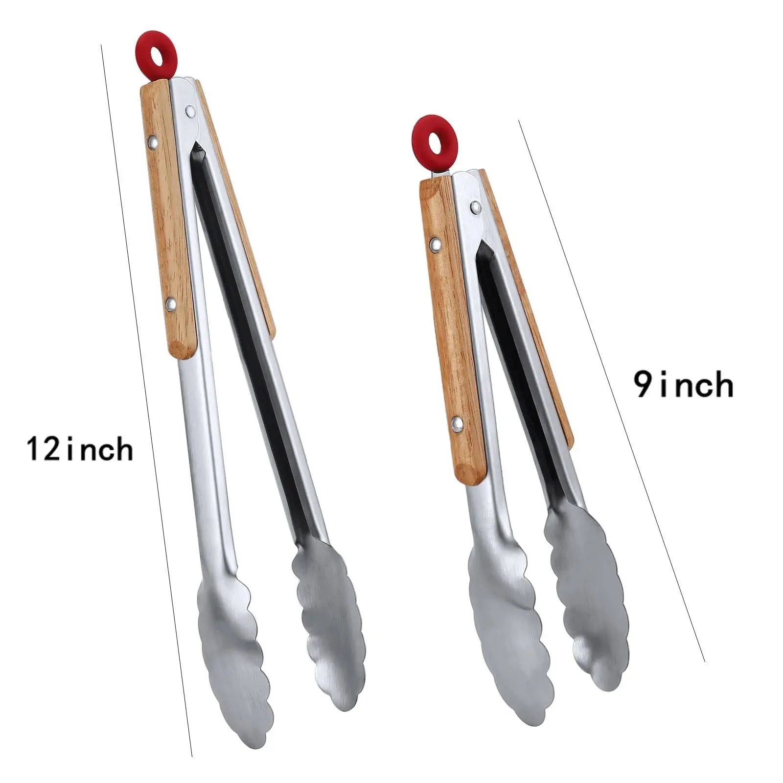 Leeseph Stainless Steel Kitchen Tongs 9