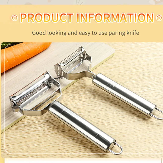 Multifunctional Kitchen Peeler Vegetable Fruit Peeler Stainless Steel Durable Potato Slicer Household Shredder Carrot Peeler