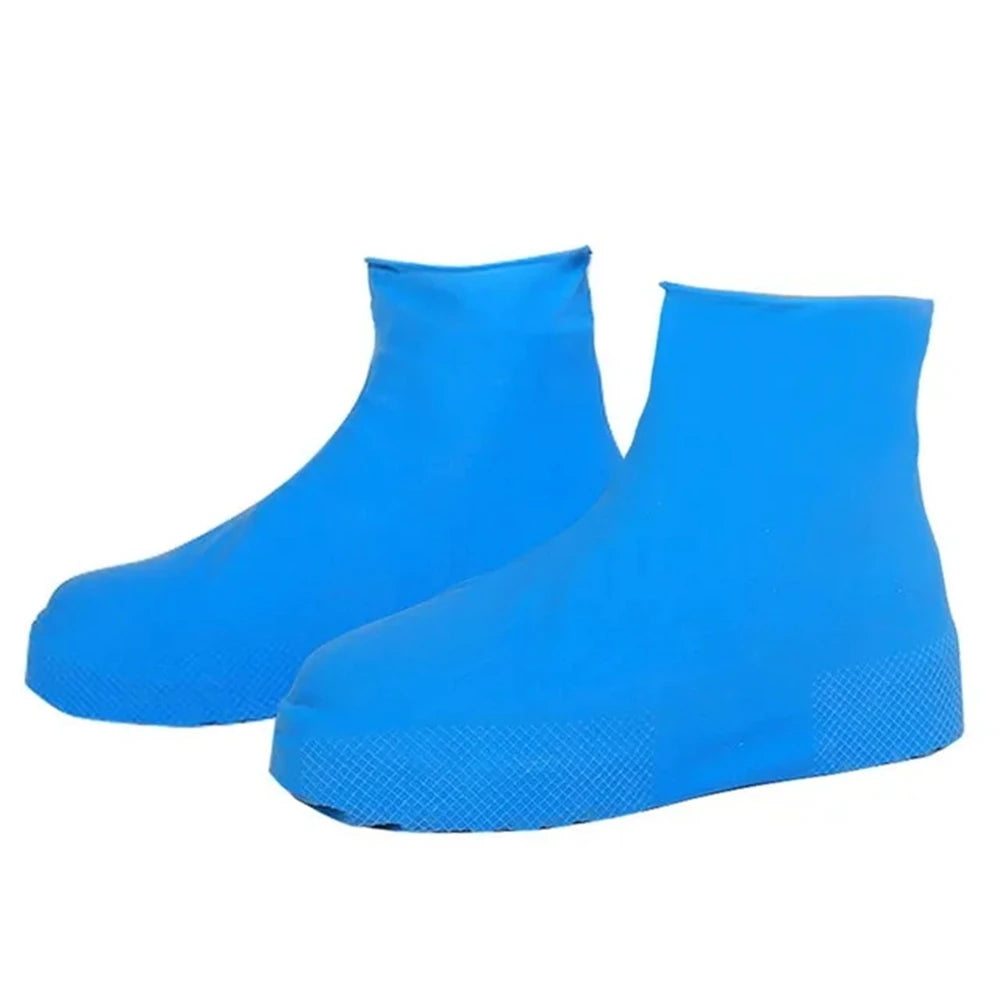 1 Pair Rubber Rain Boot Overshoes For Outdoor Use, Silicone Waterproof Shoe Covers, Rainy Day Shoe Cover, Reusable Non-Slip Rain