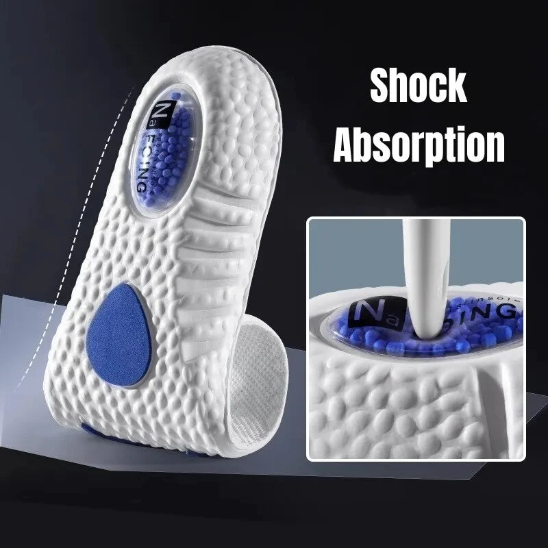 1Pair NAFOING Boost Sport Insoles Men's Women's Sneaker Insoles Super Soft Bottoms Air Cushioning For Shock Absorption Comfort