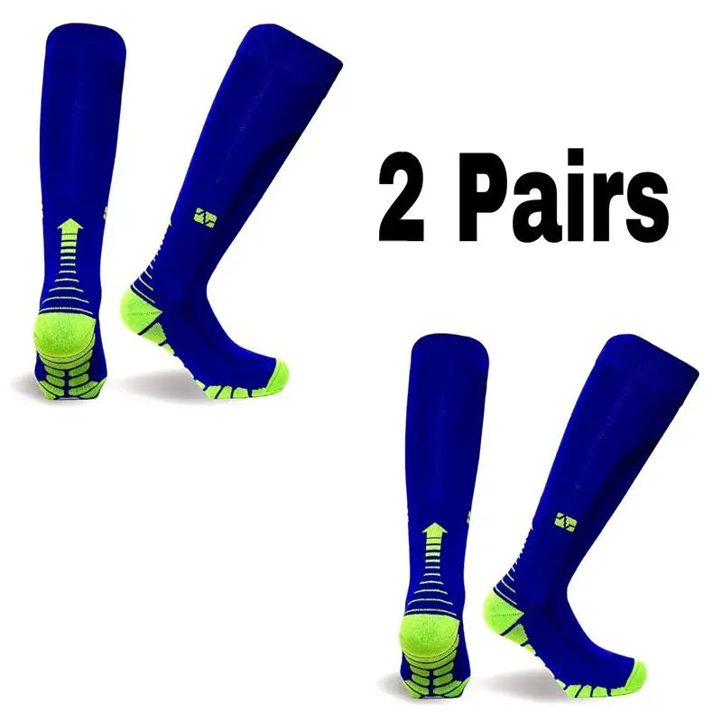 2 Pairs Running Men Compression Socks Fit Varicose Veins Football Soccer Stockings 30 Mmhg Atheletic Men Women Sports Socks