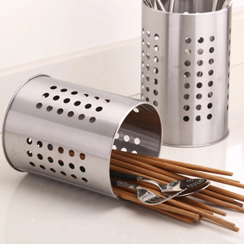 Stainless Steel Durable Chopsticks Stand Kitchen Utensil Container Utensil Utensil Spoon Knife And Fork Stand Kitchen Accessorie