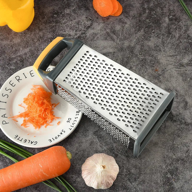 Multifunctional Vegetable Grater Chopper 4 Side Manual Stainless Steel Cheese Garlic Ginger Fruit Cutter Slicer Kitchen Gadgets